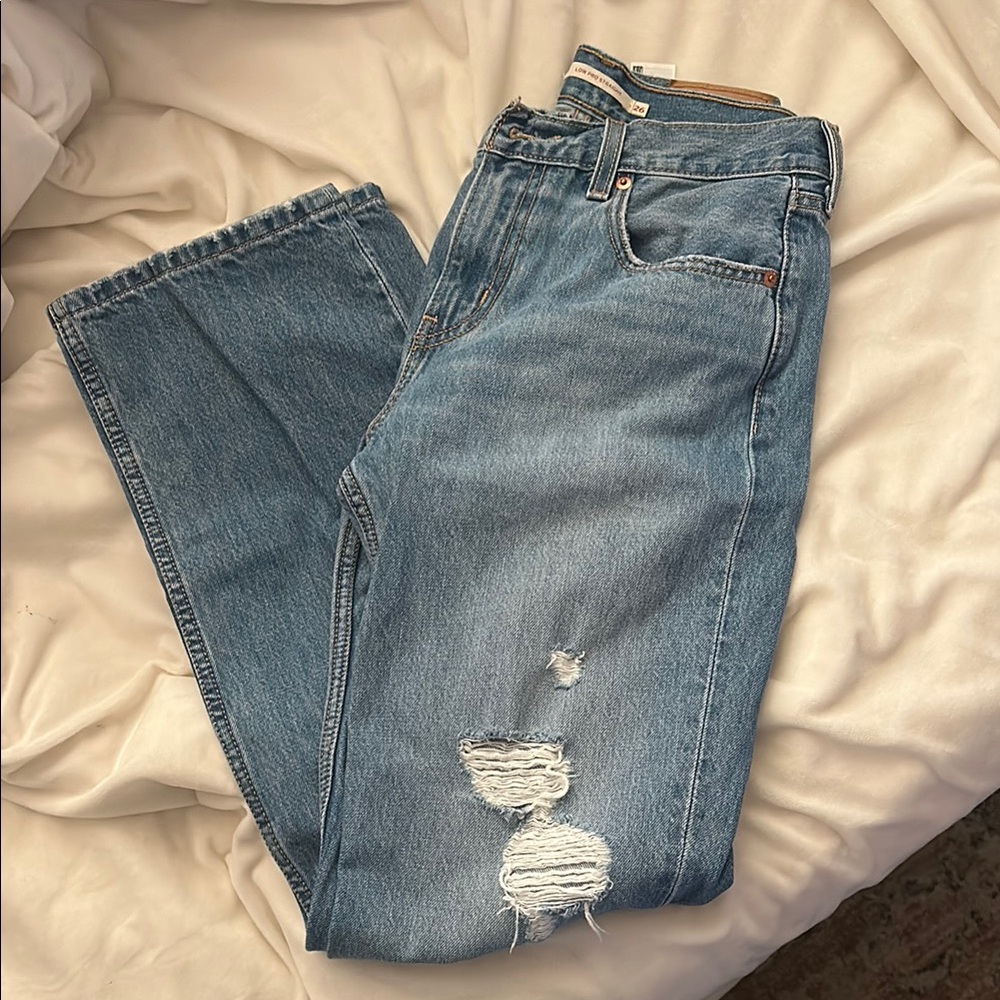 Levi’s low pro straight jeans